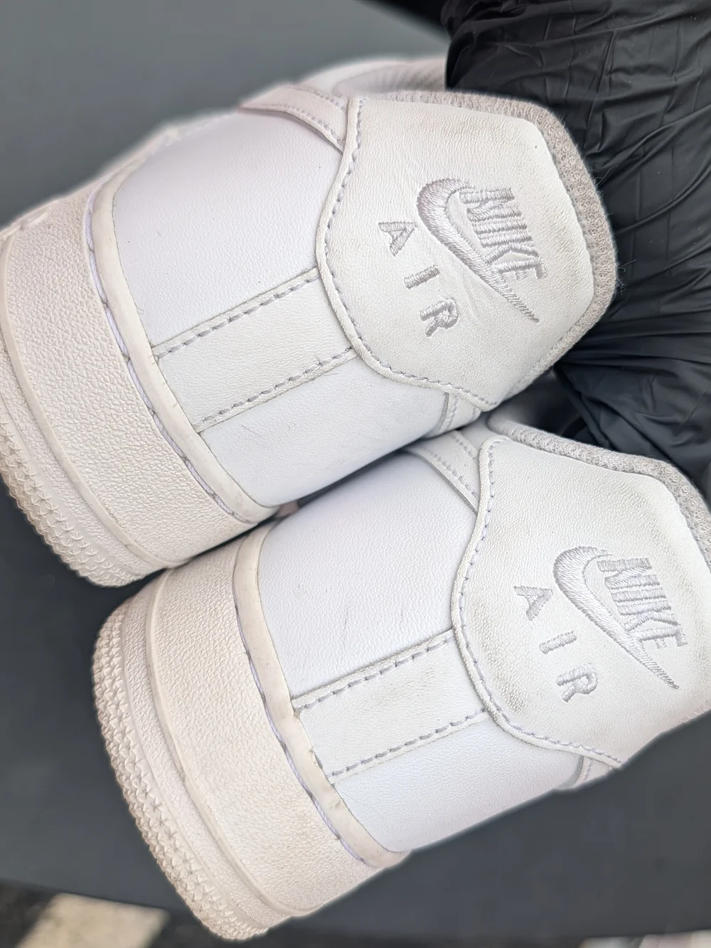 Nike White Low-Top Mesh & Leather Sneakers